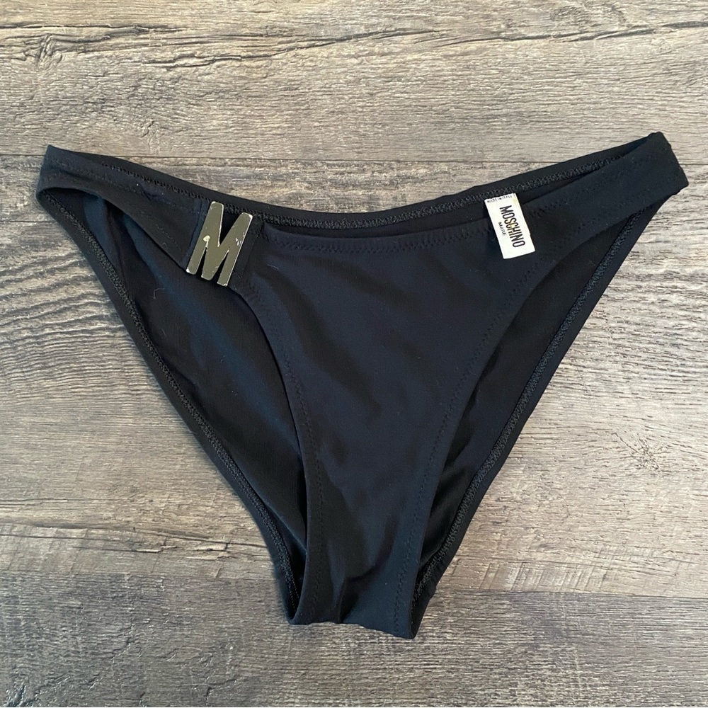 Moschino Black Bikini Bottom